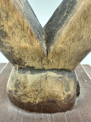 BAKOTA WOOD AND METAL STRIPS GUARDIAN FIGURE, GABON