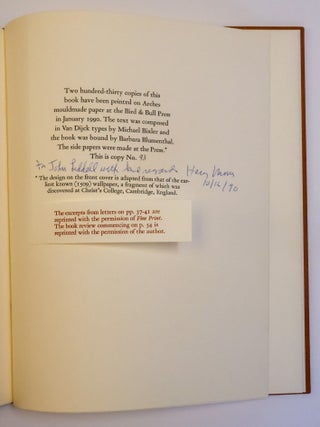 THE PRIVATE PRESS-MAN'S TALE [Inscribed]