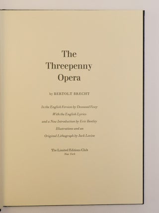 THE THREEPENNY OPERA [Signed by Levine and Bentley]