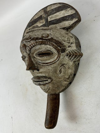 BENA LULUA, PAINTED WOODEN MASK, DEMOCRATIC REPUBLIC OF THE CONGO