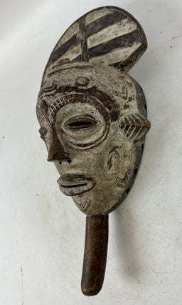 BENA LULUA, PAINTED WOODEN MASK, DEMOCRATIC REPUBLIC OF THE CONGO