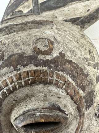 BENA LULUA, PAINTED WOODEN MASK, DEMOCRATIC REPUBLIC OF THE CONGO
