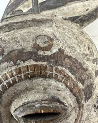 BENA LULUA, PAINTED WOODEN MASK, DEMOCRATIC REPUBLIC OF THE CONGO
