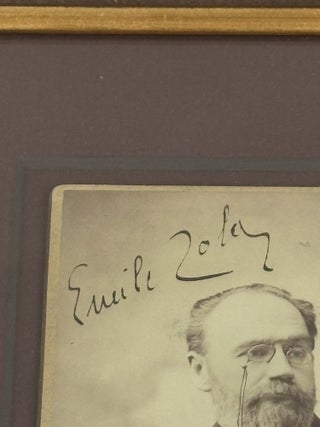 ORIGINAL PLATE PHOTO OF EMILE ZOLA [Signed]