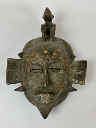1413977 SENUFO KPELIE-TYPE WOODEN MASK, IVORY COAST