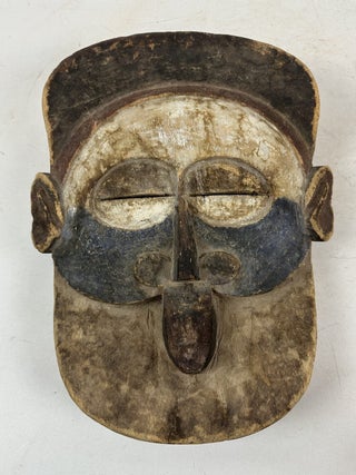 1413983 BAYAKA PAINTED WOODEN MASK, DEMOCRATIC REPUBLIC OF THE CONGO