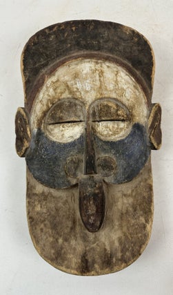 1413983 BAYAKA PAINTED WOODEN MASK, DEMOCRATIC REPUBLIC OF THE CONGO