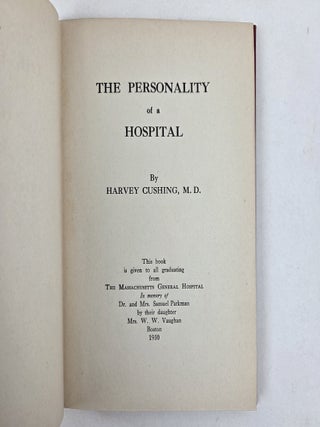 THE PERSONALITY OF A HOSPITAL