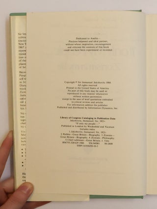 "IF ONLY MY PEOPLE...": ZIONISM IN MY LIFE [Inscribed]
