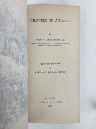 CHAPTERS ON ANIMALS