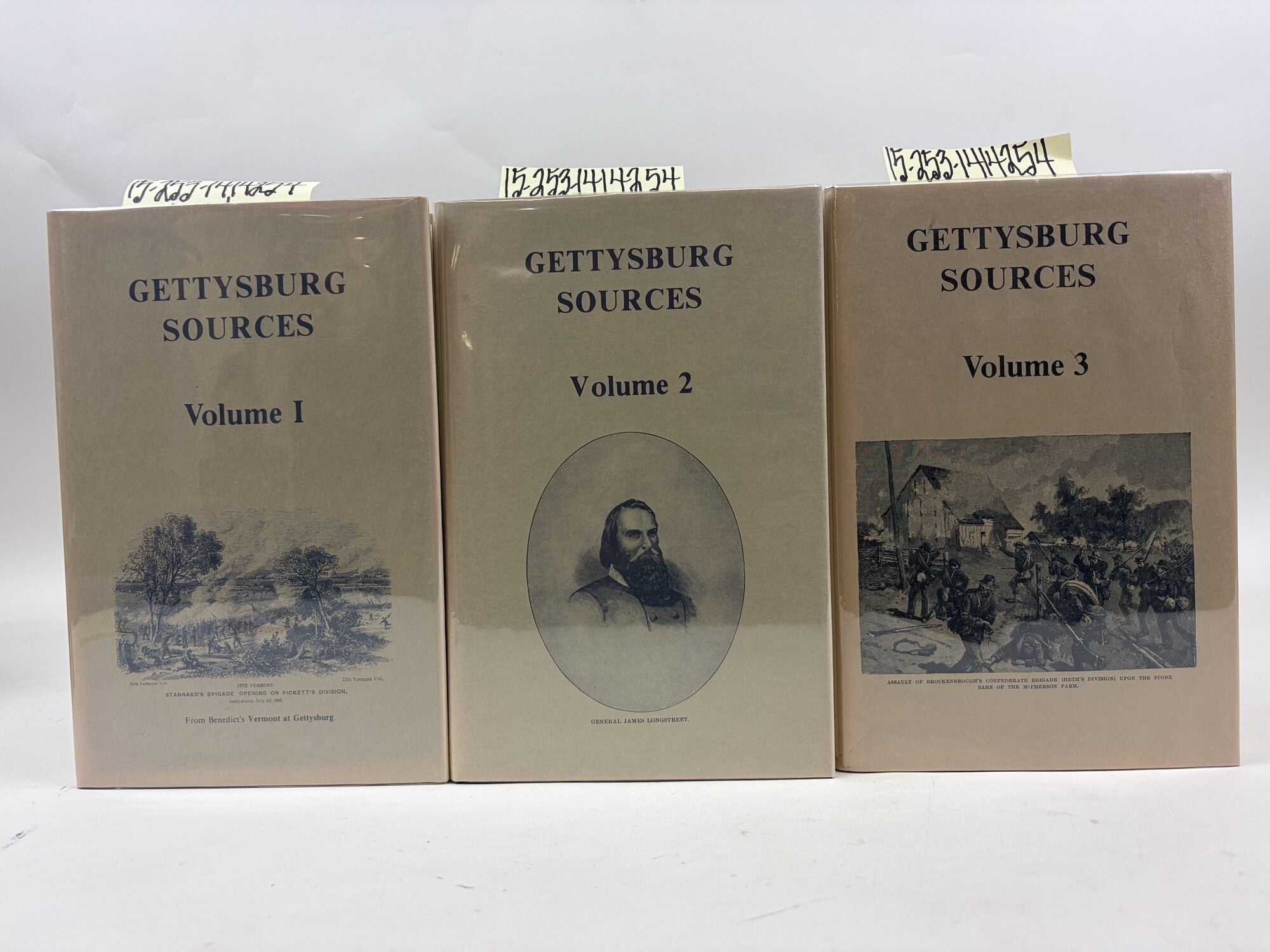1414254 GETTYSBURG SOURCES [THREE VOLUMES]. James McLean Jr., Judy W. McLean.