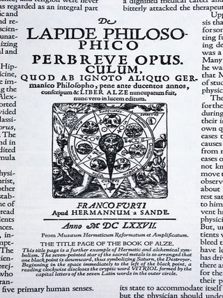 AN ENCYCLOPEDIC OUTLINE OF MASONIC, HERMETIC, QABBALISTIC AND ROSICRUCIAN SYMBOLICAL PHILOSOPHY BEING AN INTERPRETATION OF THE SECRET TEACHINGS CONCEALED WITHIN THE RITUALS, ALLEGORIES AND MYSTERIES OF ALL AGES [Signed]