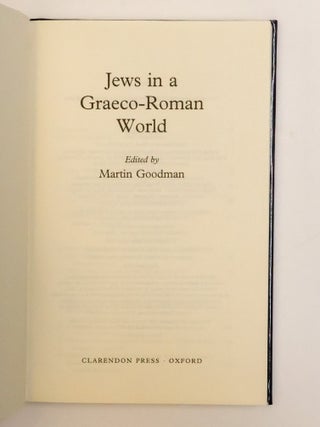 JEWS IN A GRAECO-ROMAN WORLD