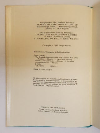THE BRITISH LABOUR MOVEMENT AND ZIONISM 1917-1948