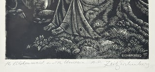 ORIGINAL WOOD ENGRAVING "THE KITCHEN MAID AND THE UNICORN" A.P. (Signed)