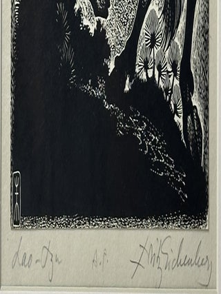 ORIGINAL WOOD ENGRAVING "LAO TZU" A.P. [Signed]