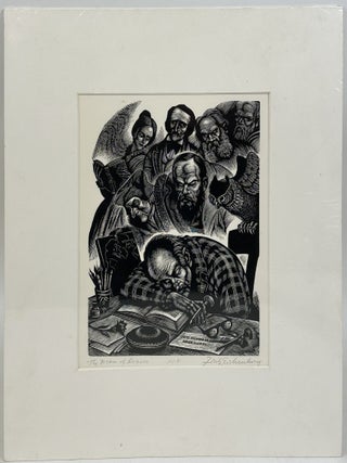 1414426 ORIGINAL WOOD ENGRAVING "THE DREAM OF REASON" A.P. [Signed]. Fritz Eichenberg