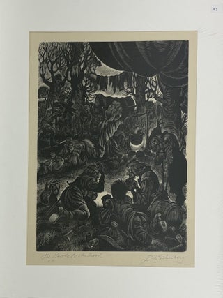 1414476 ORIGINAL WOOD ENGRAVING "THE MERODE BROTHERHOOD" [Signed]. Fritz Eichenberg