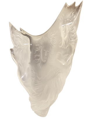 ACRYLIC SCULPTURE TITLED "GRACES" [Signed