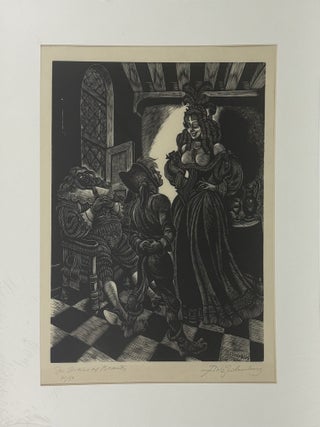 1414525 ORIGINAL WOOD ENGRAVING "IN PRAISE OF BEAUTY" [Signed]. Fritz Eichenberg