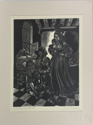 1414571 ORIGINAL WOOD ENGRAVING "IN PRAISE OF BEAUTY" [Signed]. Fritz Eichenberg