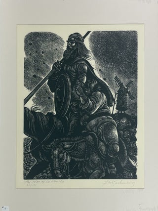 1414572 ORIGINAL WOOD ENGRAVING "THE MAN OF LA MANCHA" [Signed]. Fritz Eichenberg