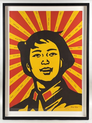 1414616 ORIGINAL LITHOGRAPH TITLED "FACE OF THE BELIEVER" [Signed]. Wang Guangyi