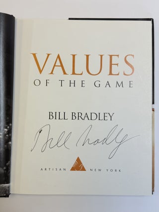 VALUES OF THE GAME [Signed]