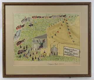 1415012 ORIGINAL PAINTING TITLED "BARNUM & BAILY THE GREATEST SHOW ON EARTH"...