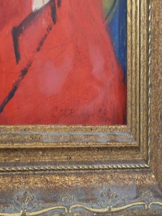 ORIGINAL PAINTING "JOLLY ST. NICK" [Signed]