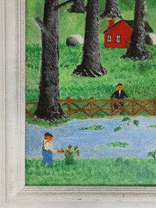 ORIGINAL PAINTING "A SOUTHERN VILLAGE" [Signed]