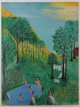 ORIGINAL PAINTING "BATHERS&quot