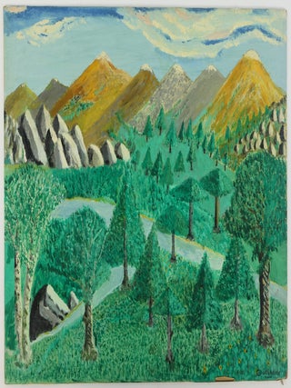 1415049 ORIGINAL PAINTING "A SCENE NEAR THE ROCKIES". David Courlander