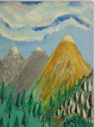 ORIGINAL PAINTING "A SCENE NEAR THE ROCKIES"