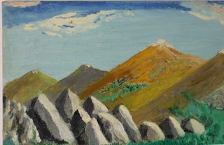ORIGINAL PAINTING "A SCENE NEAR THE ROCKIES"
