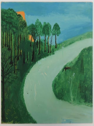 1415052 ORIGINAL PAINTING OF CURVING STREAM. David Courlander