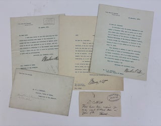 1415079 PRESIDENT WOODROW WILSON | SIGNED LETTERS TO OR REGARDING FREDERICK GARDNER COTTRELL....