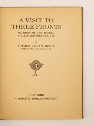A VISIT TO THREE FRONTS: GLIMPSES OF THE BRITISH ITALIAN AND FRENCH LINES