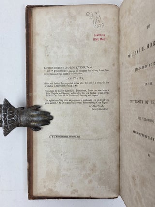DIRECTIONS FOR MAKING ANATOMICAL PREPARATIONS, FORMED ON THE BASIS OF POLE, MARJOLIN AND BRESCHET, AND INCLUDING THE NEW METHOD OF MR. SWAN.