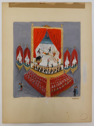 ORIGINAL PAINTING TITLED "VAUDEVILLE CIRCUS" [Signed
