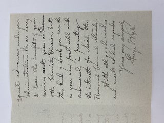 GEORGE HALE | SIGNED LETTERS TO FREDERICK GARDNER COTTRELL
