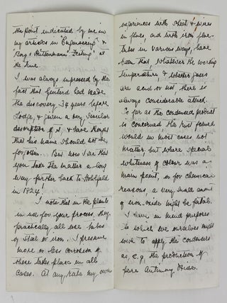 W.M. HUTCHINGS | SIGNED LETTER TO FREDERICK GARDNER COTTRELL