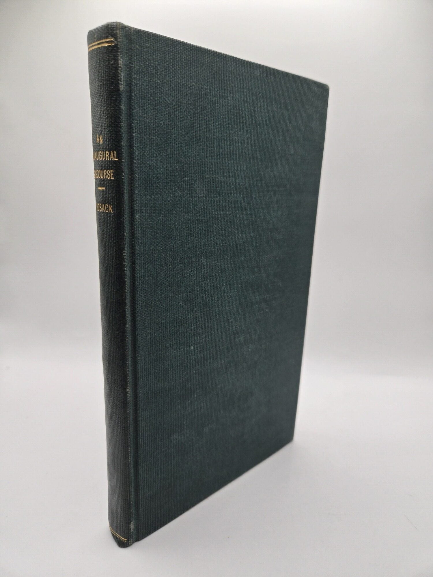 1415151 INAUGURAL DISCOURSE, DELIVERED AT THE OPENING OF RUTGERS MEDICAL COLLEGE, IN THE CITY OF NEW-YORK [Signed]. David Hosack.