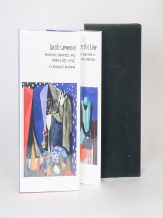 1415165 OVER THE LINE [Two Volumes] [Signed]. Jacob Lawrence, Peter T. Nesbett, Michelle DuBois