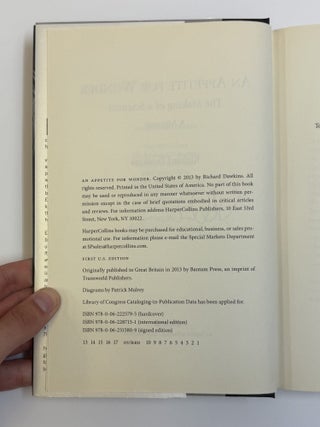 AN APPETITE FOR WONDER: THE MAKING OF A SCIENTIST [Signed]
