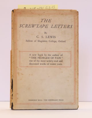 1415315 THE SCREWTAPE LETTERS. C. S. Lewis