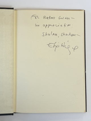 HARRY JAMES CARGAS IN CONVERSATION WITH ELIE WIESEL [Inscribed]