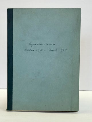 INFORMATION BUREAU ON WOMEN'S WORK: OCTOBER, 1928 - APRIL, 1934