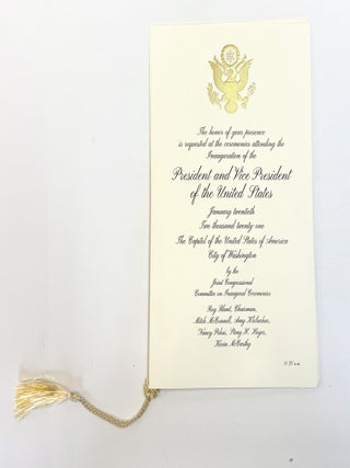 1415568 INVITATION TO THE INAUGURATION OF PRESIDENT BIDEN AND VICE PRESIDENT HARRIS