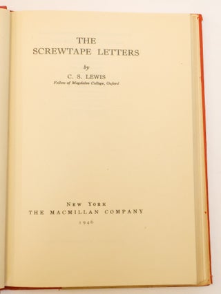 THE SCREWTAPE LETTERS